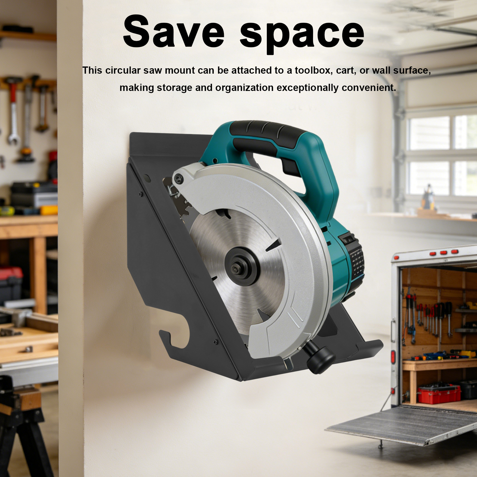 Workshop Tools Hanger - Circular Saw Holder for Shed Garage