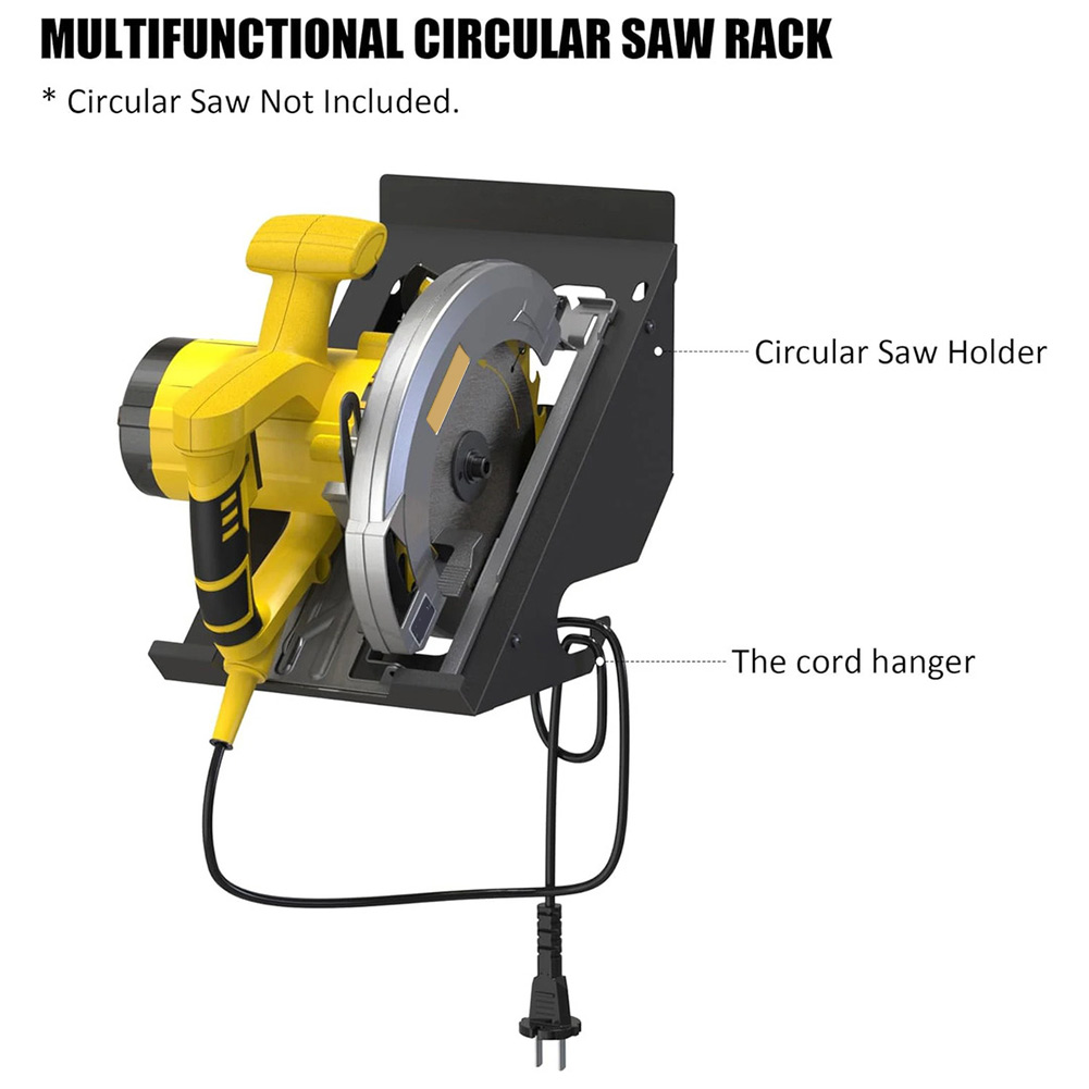 Workshop Tools Hanger - Circular Saw Holder Wall Mount Storage