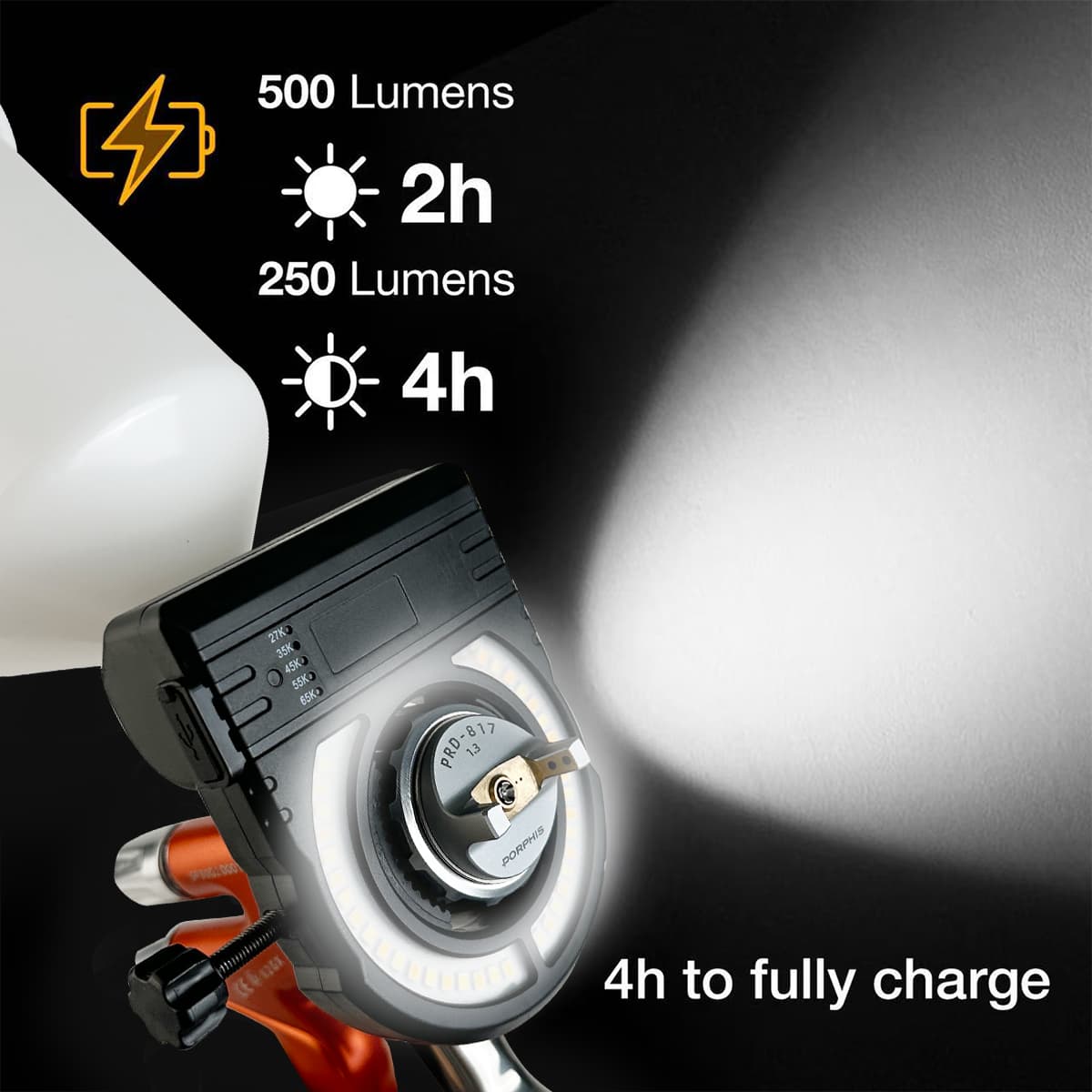PORPHIS Car Spray Gun Lighting - Workshop Tools Car recension och pris