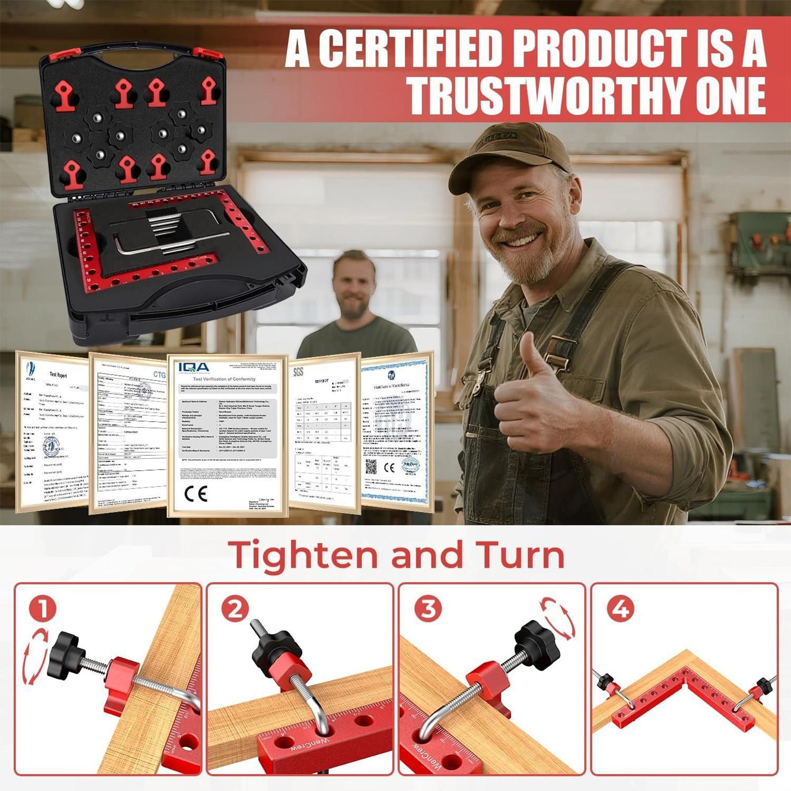 1 Set 90 Degree Premium Alumin - Angle Clamp 90 recension och pris